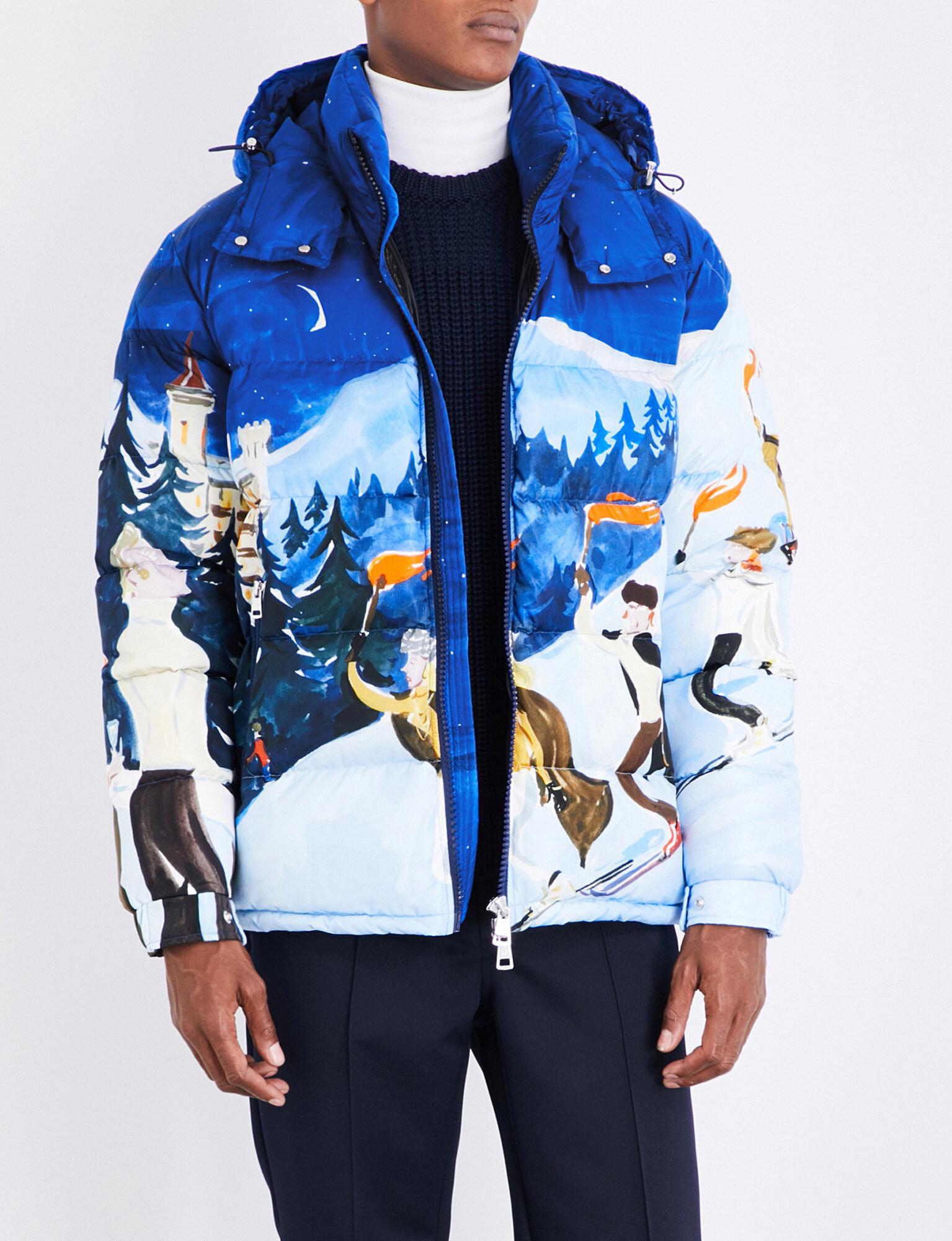 Brethil Ski Scene print Quilted Jacket